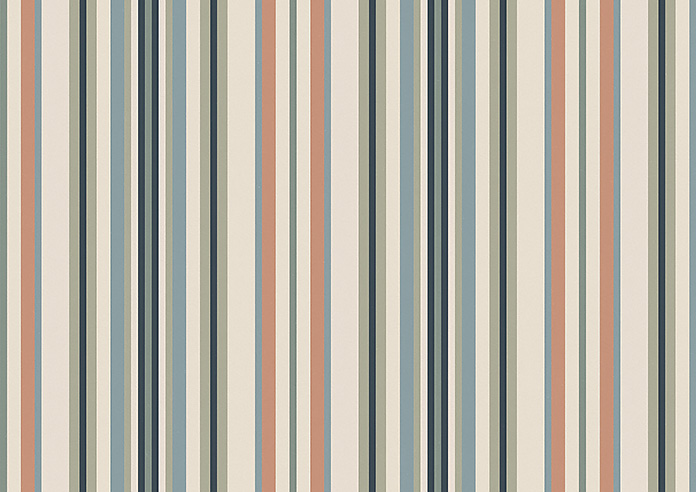 The British Stripe Co. Elizabeth, Polzeath No.1 - Roman Blind - Image 7